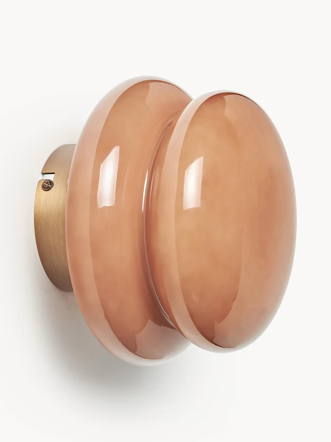 KINKIET ZE SZKŁA OPALOWEGO BAYA